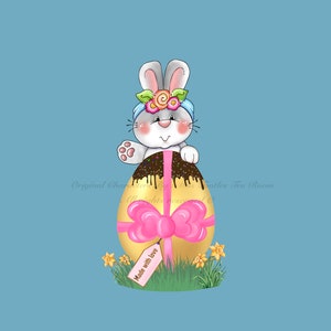 Easter Bunny and Egg Digital Download Sublimation
