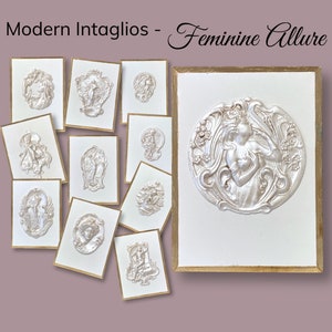 Intaglio femenino caprichoso: decoración de pared moderna