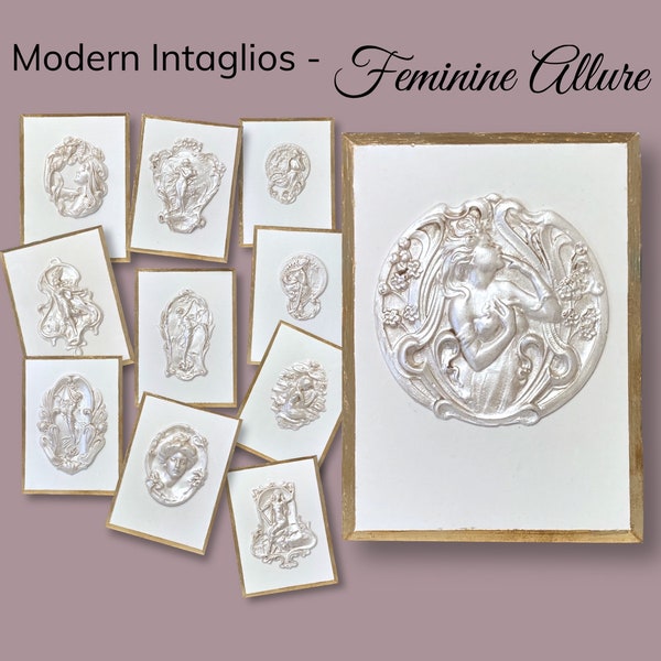 Intaglio femenino caprichoso: decoración de pared moderna
