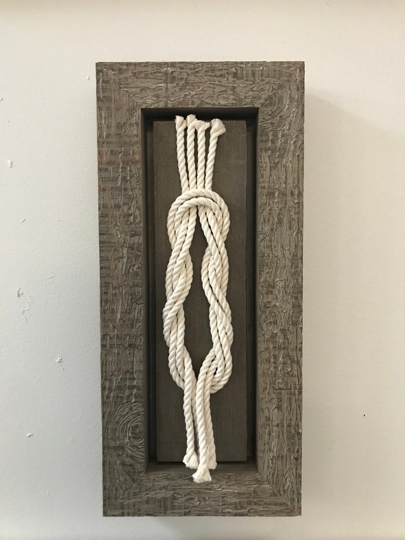 Framed Nautical Sailing Knot Sailors knots Wall art Nautical Etsy