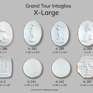 X-Large Grand Tour Intaglio| Plaster medallion| Unique Gift|