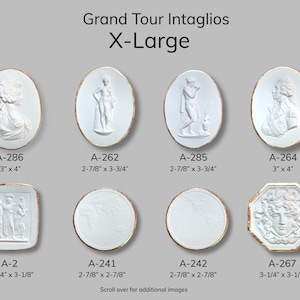 X-Large Grand Tour Intaglio| Plaster medallion| Unique Gift|