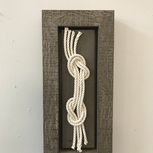 Framed Nautical Sailing Knot Sailors Knots Wall Art Nautical Etsy