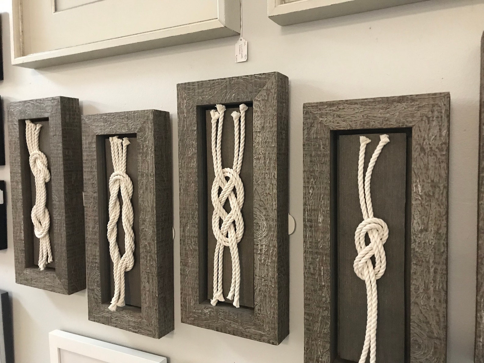 Framed Figure Eight Nautical Sailing knot Nautical Wall Art Etsy