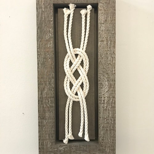 Framed Nautical Sailing Knot Sailors Knots Wall Art Nautical Etsy