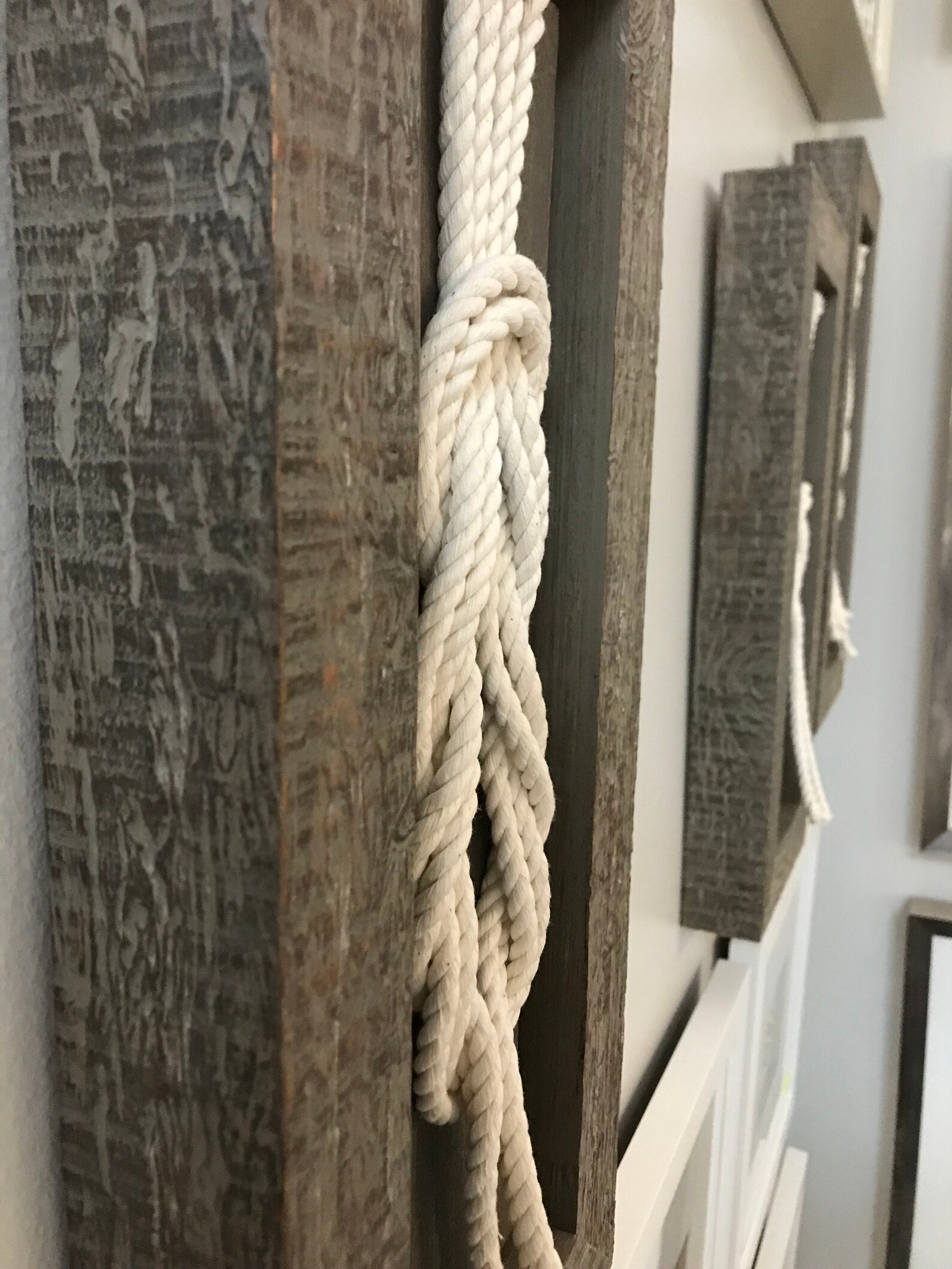 Framed Nautical Sailing Knot Sailors knots Wall art Nautical Etsy