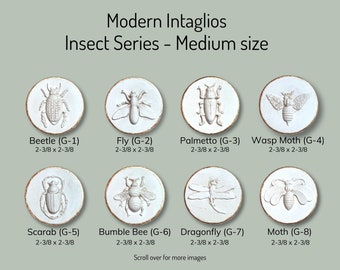 Handcrafted Insect Intaglios| Unique Gift| DIY Project