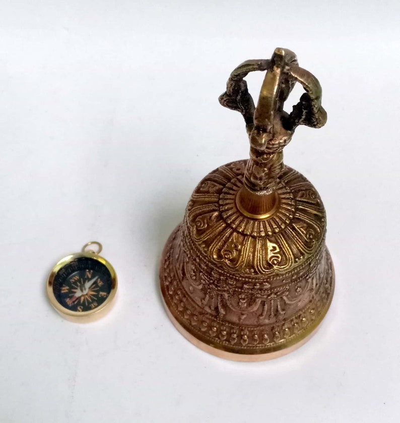 Bells Antique Brass Ship Bell U S Navy Wall Mounted Home Decor Nautical Door Metal - Wall Mounted Bell For Home