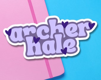 Archer Hale: Dark Romance Vinyl-Aufkleber - Hohe Deckkraft, langlebige Abziehbilder für literarische Rebellen | Glänzender Premium-Vinyl-Aufkleber
