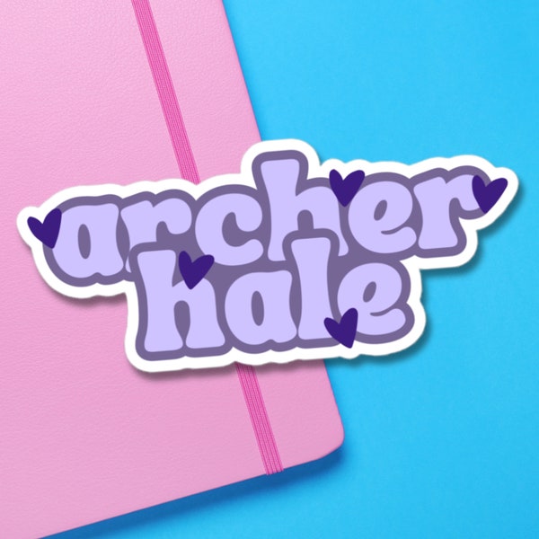 Archer Hale: Dark Romance Vinyl Stickers - High Opacity, Durable Decals for Literary Rebels | Glossy premium vinyl sticker