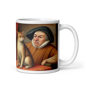 Historicamente hilário: caneca de arte medieval inspirada em IA para um gole e uma risada | 11oz