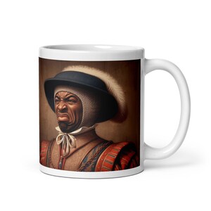 Historicamente hilário: caneca de arte medieval inspirada em IA para um gole e uma risada | 11oz