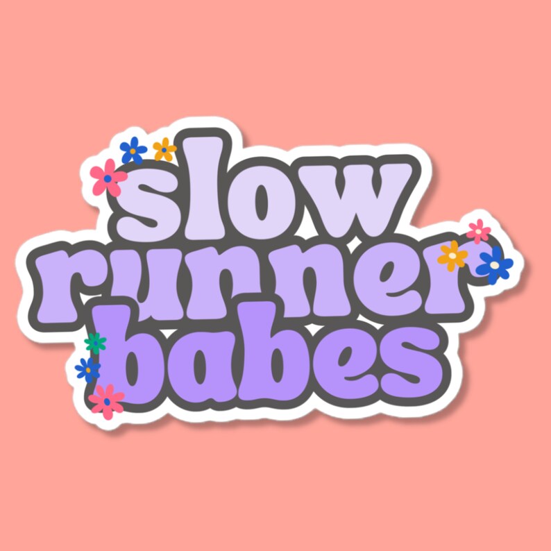 Slow Runners Club: Fitness Vinyl Stickers High Opacity, Durable Decals ...