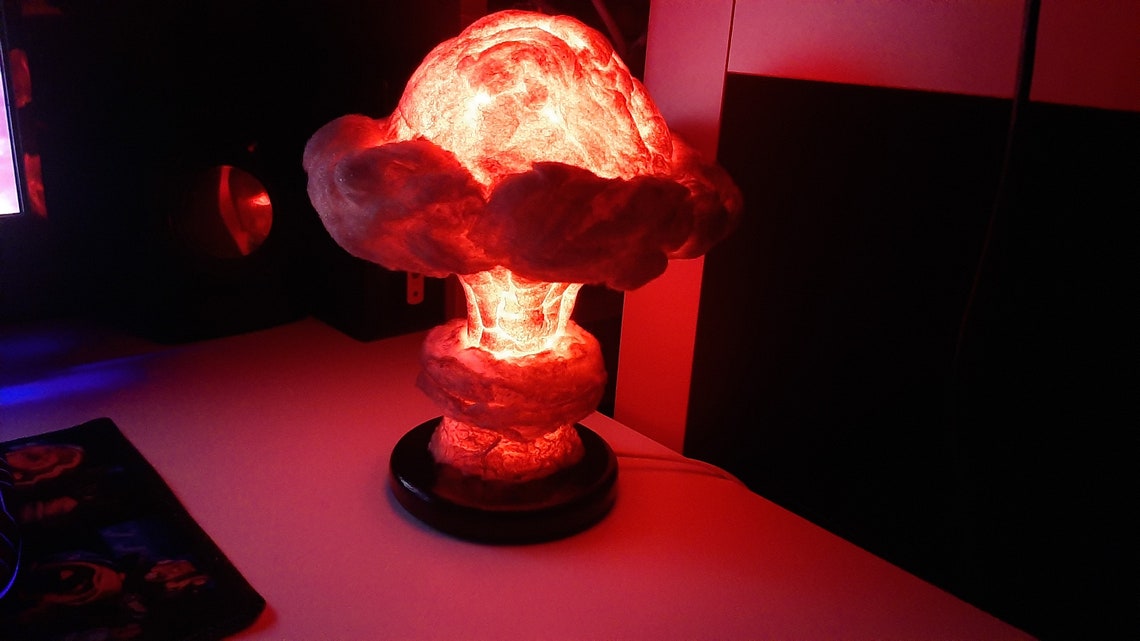 Atomic Bomb night light in the form of a nuclear explosion Etsy