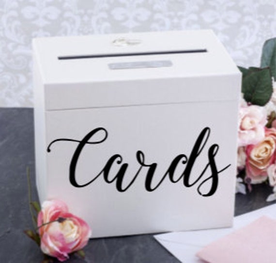 Diy Cards Post Box Wedding Day Self Adhesive Vinyl Sticker Etsy
