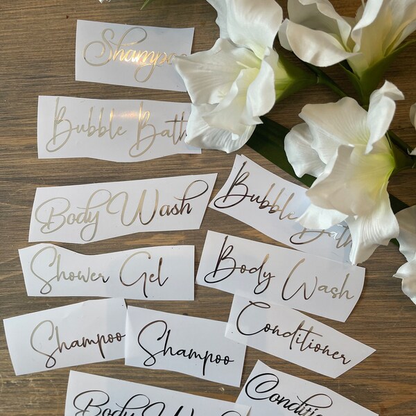 Buy Set Of 3 | SHAMPOO, CONDITIONER And BODYWASH | Waterproof Bathroom Bottle Decals Stickers Labels | Type 1 Online In India - Foto 7