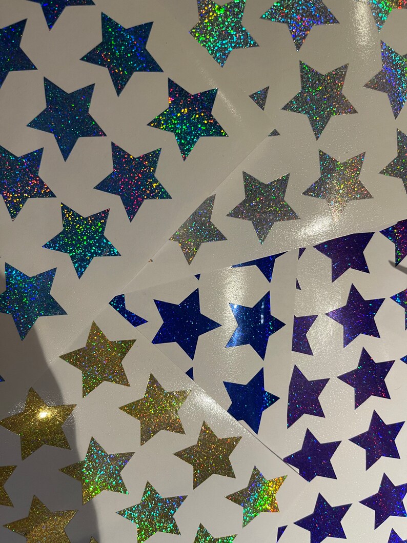 Set of 30 Star Self Adhesive Vinyl Sticker Decals. Envelope Etsy