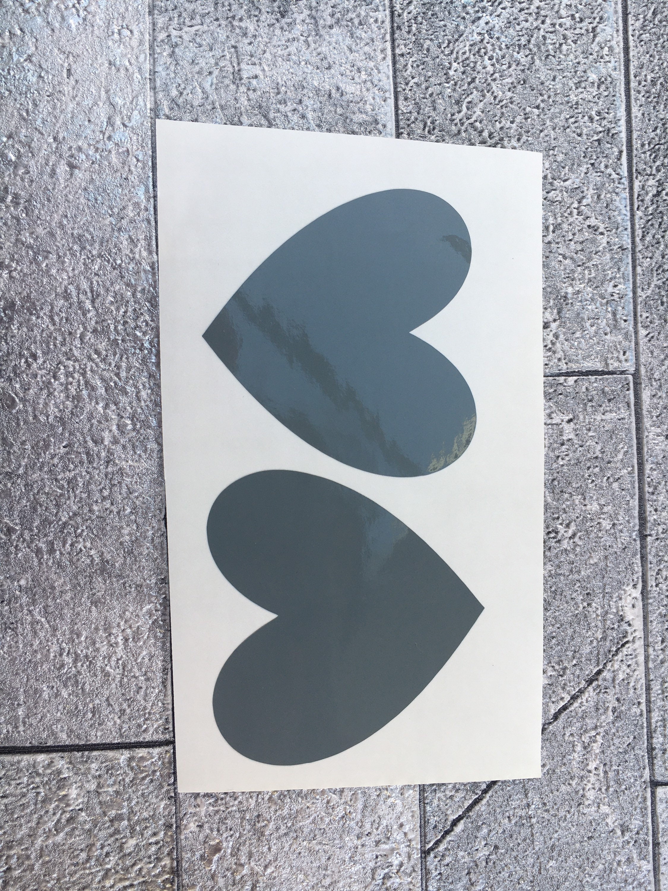 Ensemble de 2 autocollants Love Heart Vinyl Sticker. Mariage. Etsy