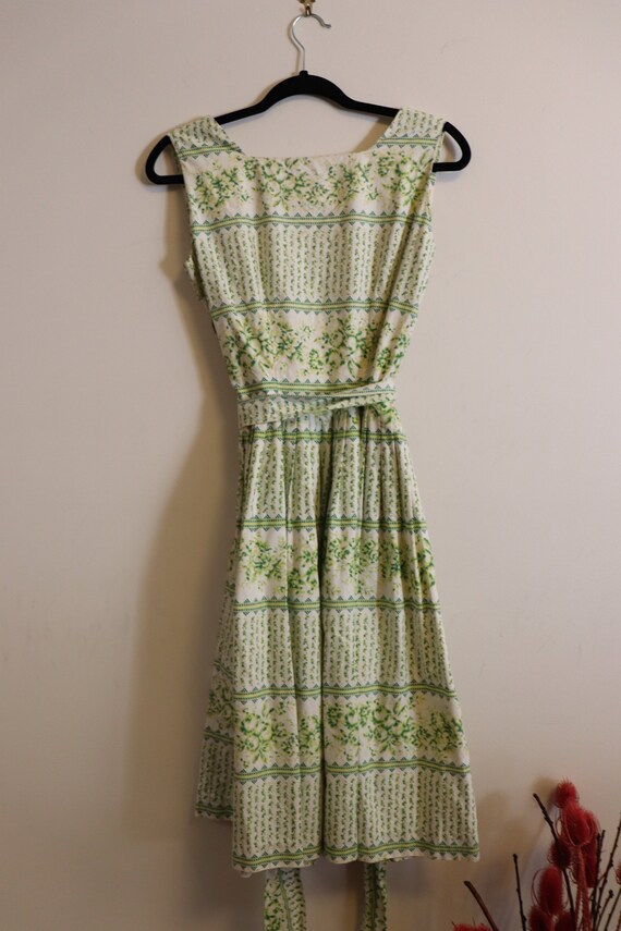 green floral sundress