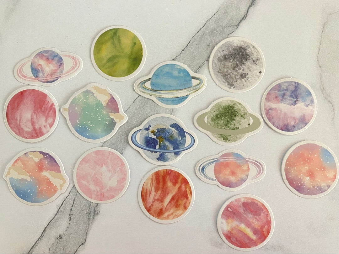 Space Stickers Pastel Random Laptop Stickers 4/8/10 - Etsy