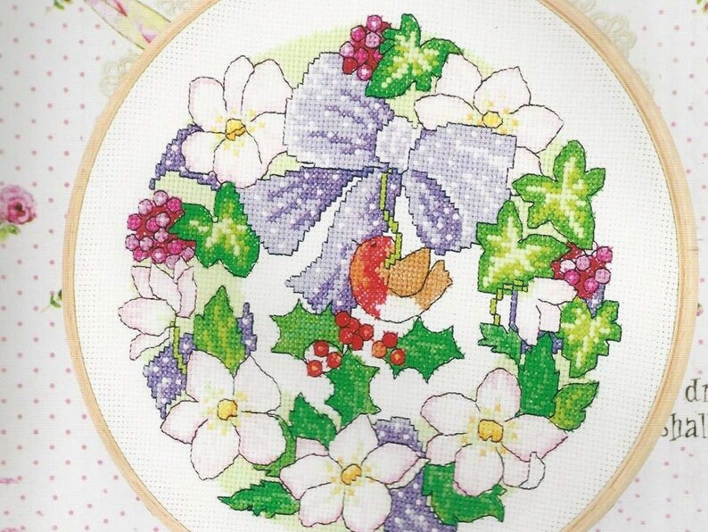 Flower Cross stitch Pattern Personalised Cross stitch Pattern Cute Cross-stitch Novelty Winter Easy PDF Home Decor Housewarming Gift