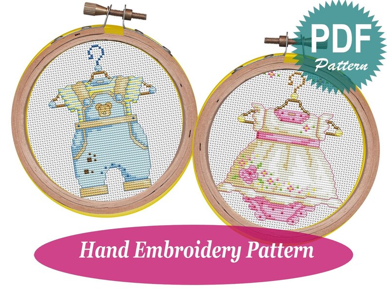 Baby Crossstitch Pattern Crossstitch for Girl Embroidery for Etsy