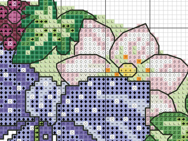 Flower Cross stitch Pattern Personalised Cross stitch Pattern Cute Cross-stitch Novelty Winter Easy PDF Home Decor Housewarming Gift