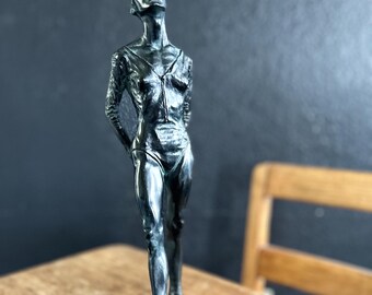 ドガ風ブロンズバレリーナ像 - エレガントなアート装飾（40 cm