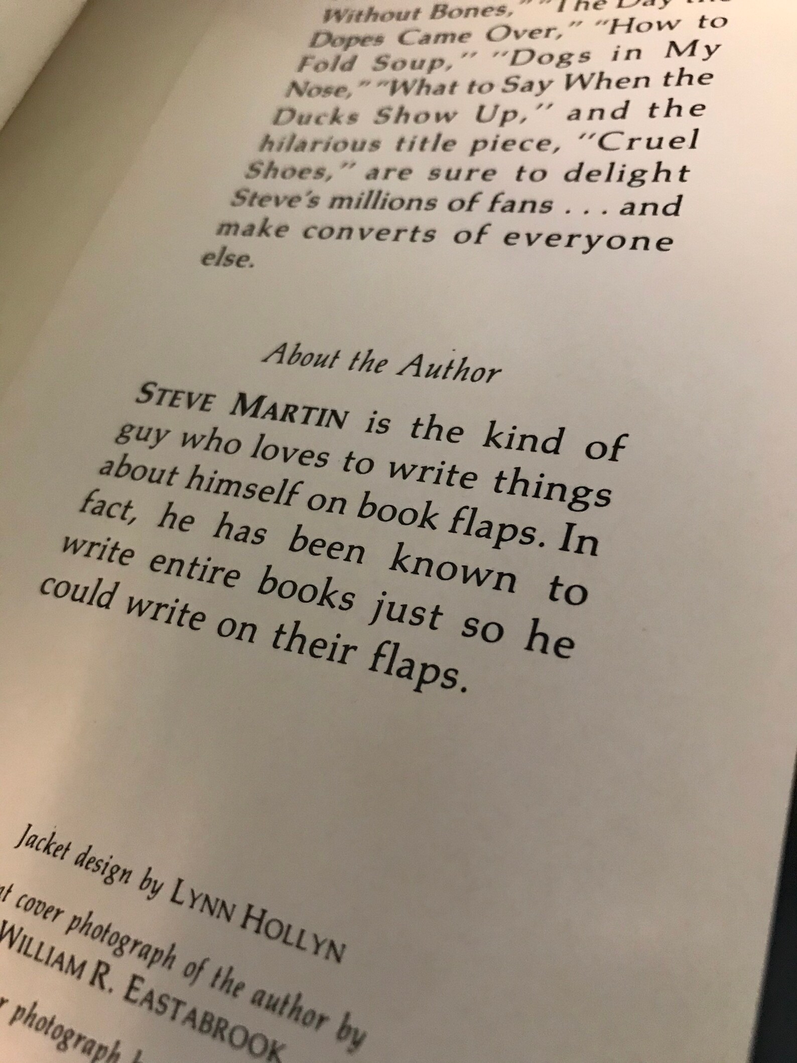 Steve Martin Cruel Shoes 1979 Hardcover With Dust Jacket Steve Martin Cruel Shoes 1979 Hardcover With Dust Jacket