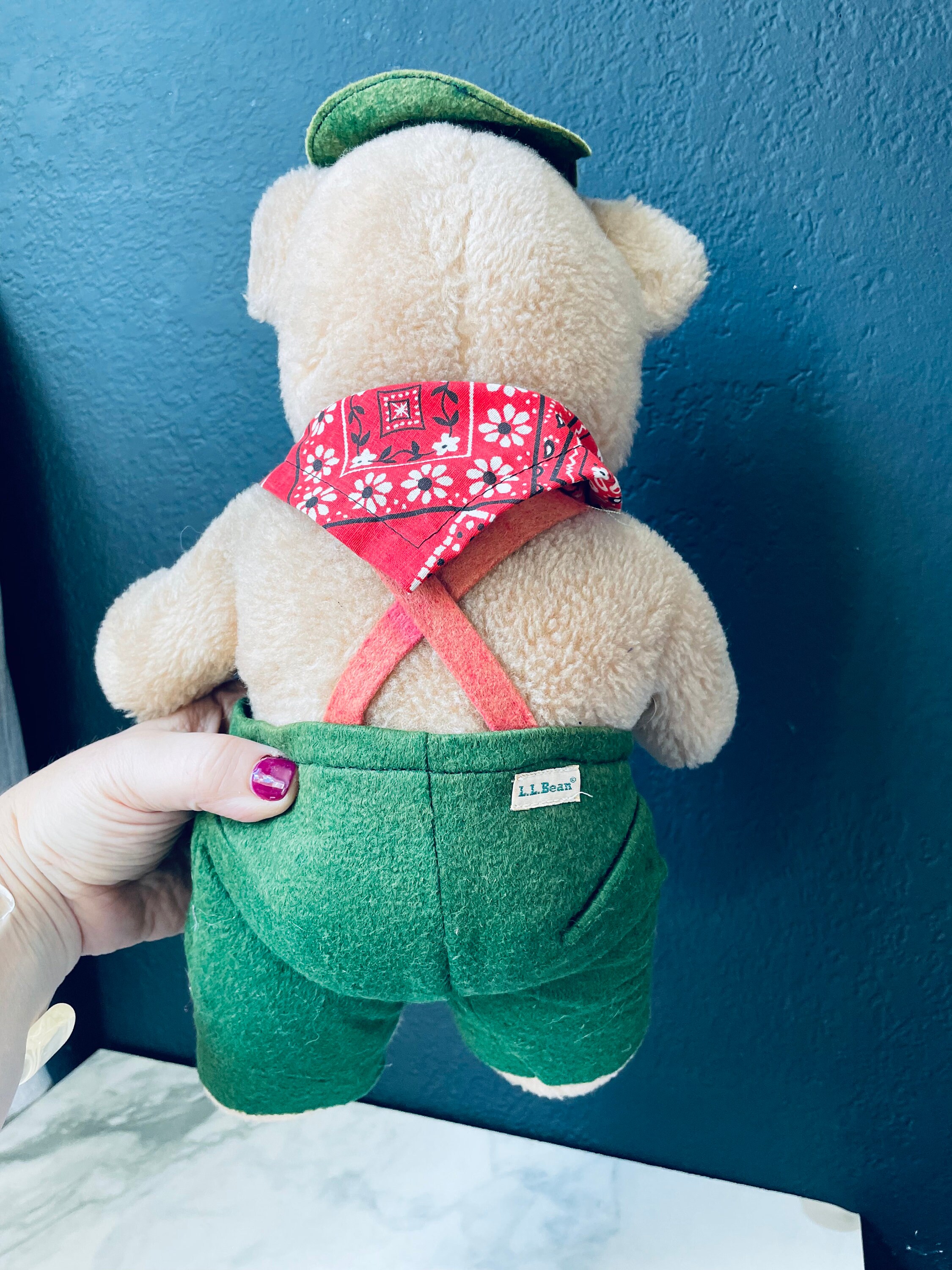 L L Bean Teddy Bear 80s 13” Bandana Suspenders - Etsy