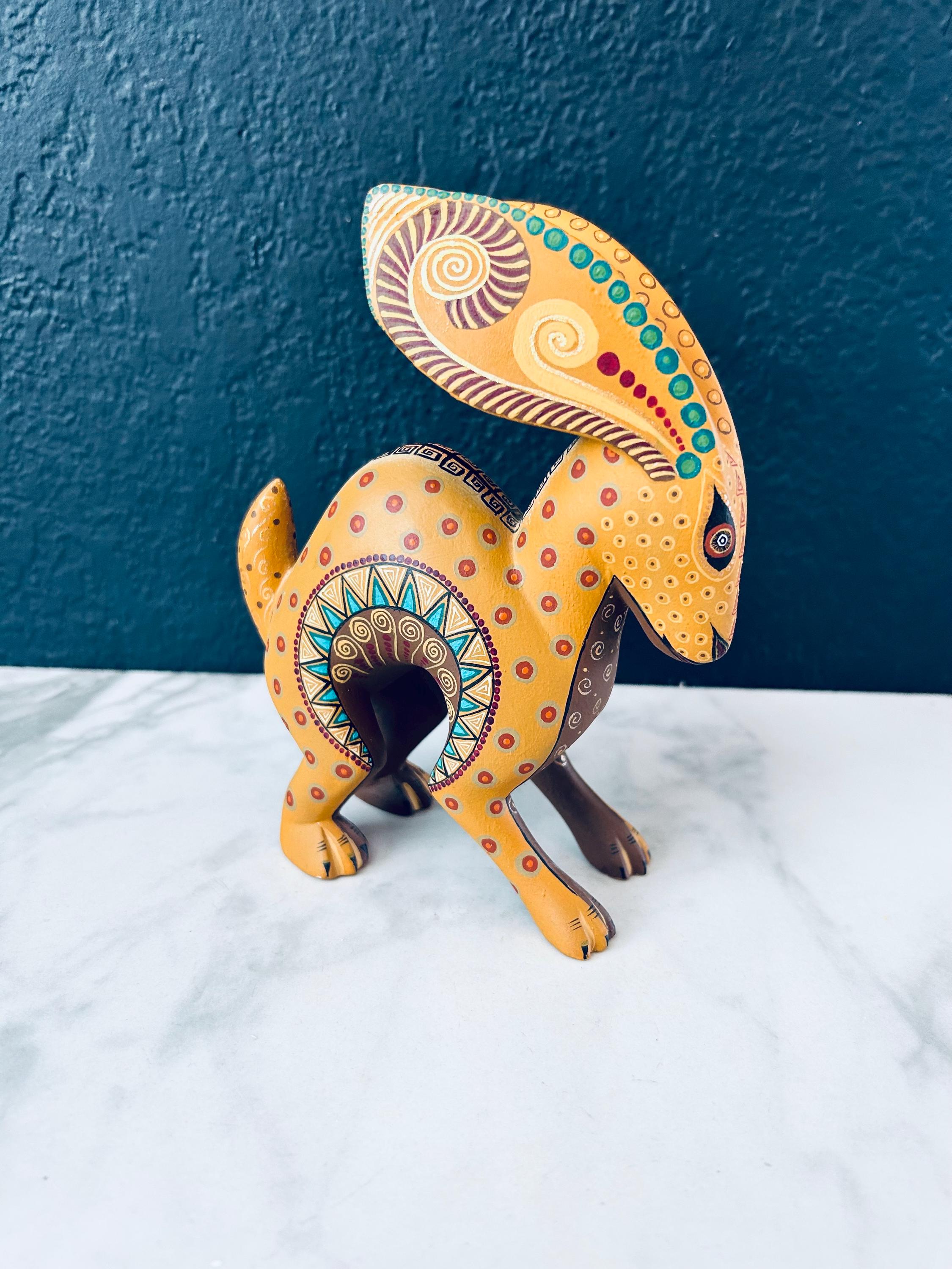 Alebrije Jacobo Y Maria Angeles Signed Rabbit Conejo San Martin