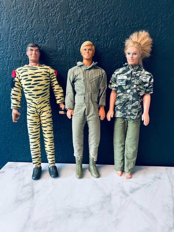 GI Joe Lot Rapid Deployment Force Ken Doll Beauty and the Beast Army Fatgues Boys Toy Etsy
