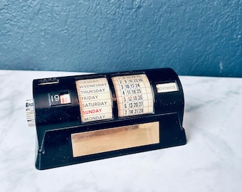 rotary Calender 19th century desktop office mid century MCm