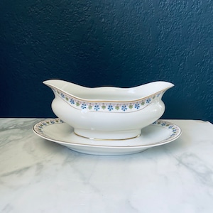 Limoges França Marshall e Field Gravy Boat Chicago 9” l