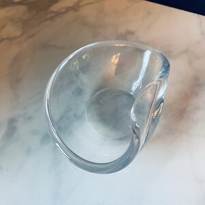 Vintage Bergen Line Meteor Cruises Glass Ashtray Trinket Dish 4”