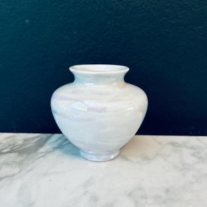 Fraunfelter Vase 1920er opalisierende Porzellan Vase lusterware luster
