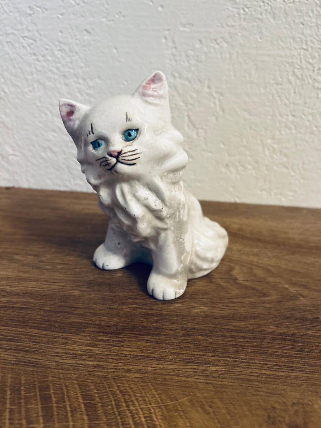 ゴールドアマー サンフランシスコ陶器 白い子猫の置物 キティ - Etsy 日本
