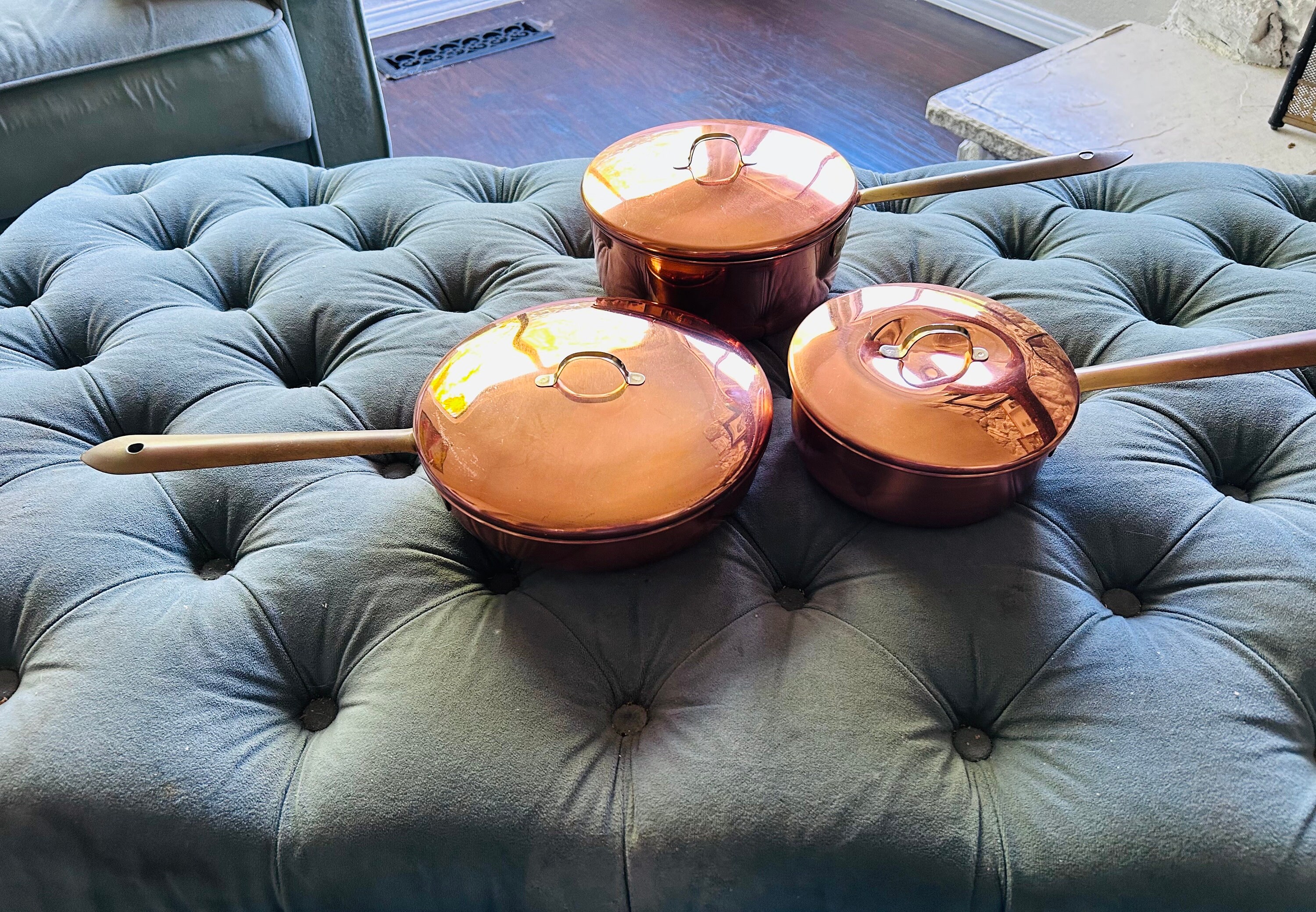 David Craft Copper Stainless Steel Pot Set 6 Pieces 3 Pots With David Craft Copper Stainless Steel Pot Set 6 Pieces 3 Pots With