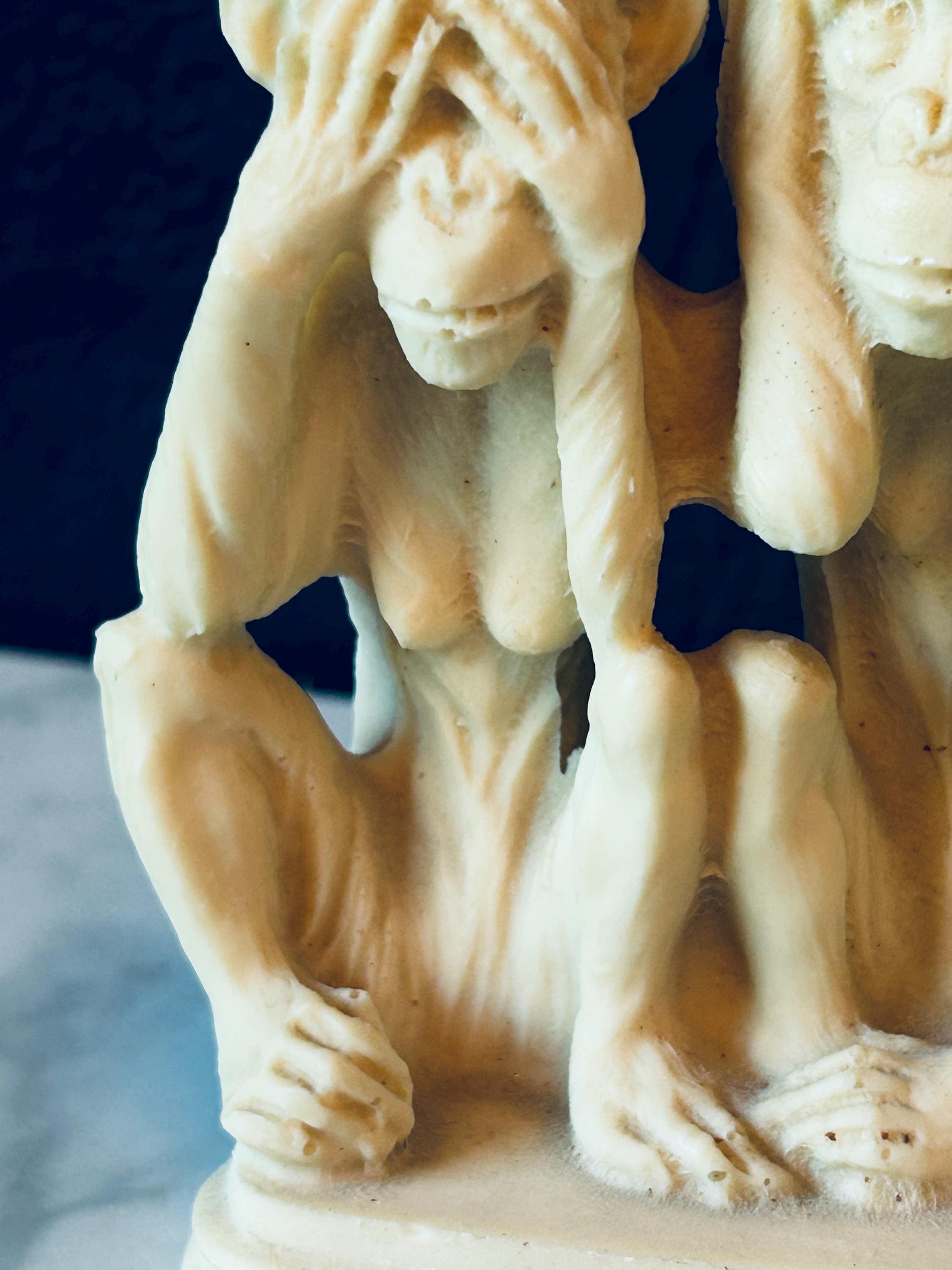 จิ๊กซอว์รูปลิง 3 มิติ จาก CARTONIC - 'ห้ามฟังความชั่วร้าย' จิ๊กซอว์กระดาษแข็ง 100 ชิ้น