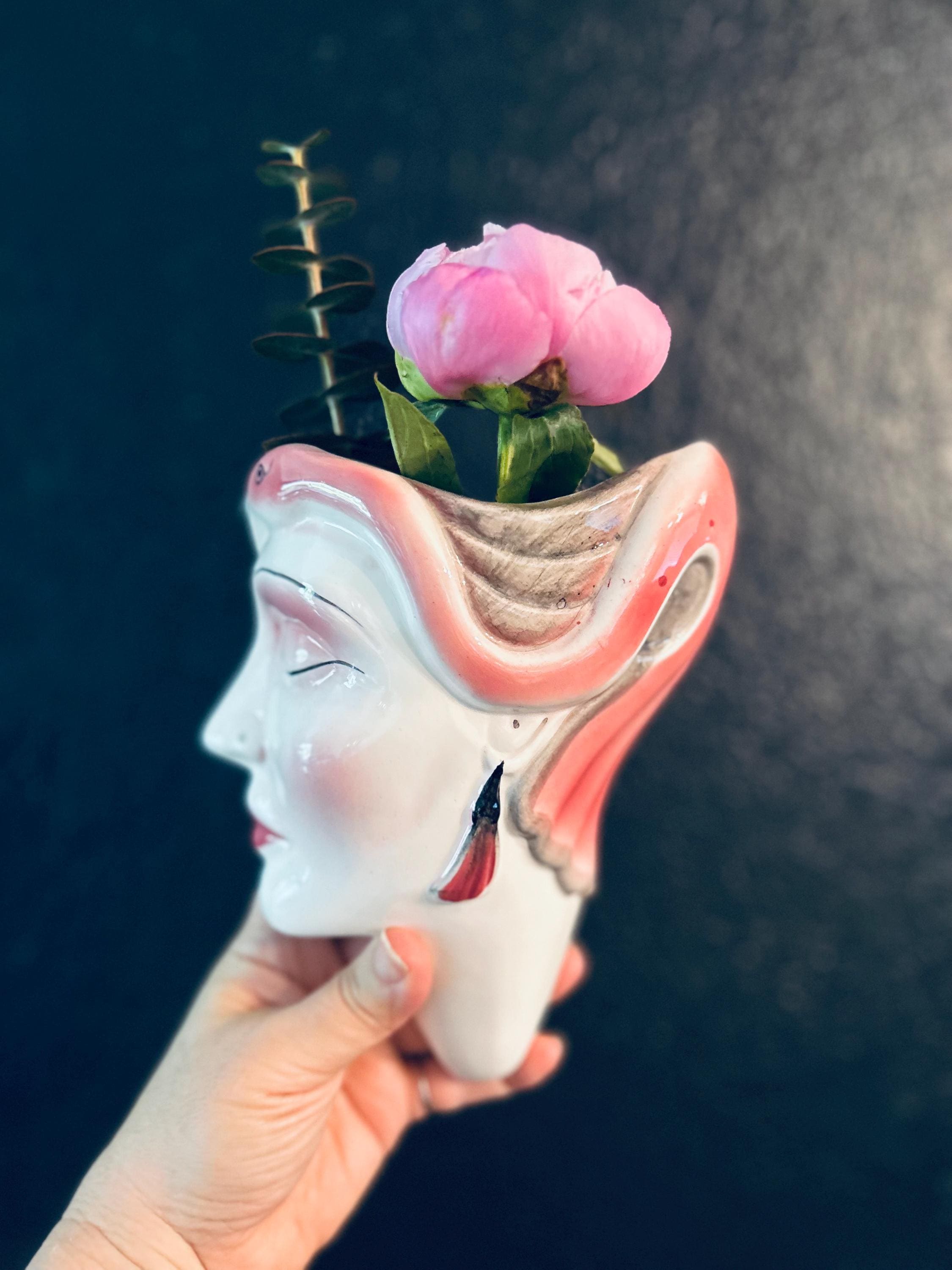 ドイツ　Cortendorf社WallMask　陶磁器壁飾り ヴィンテージ ドイツ Cortendorf社WallMask 陶磁器壁飾り