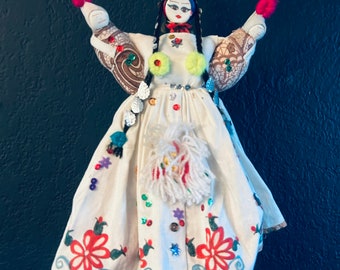 Poupée folklorique turque Poupée de chiffon turque avec jambes en bâton Poupée d'art populaire turque