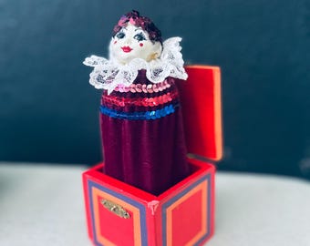Joanne Fox Designs assinou Jack in the box Sausalito Califórnia anos 80 1988