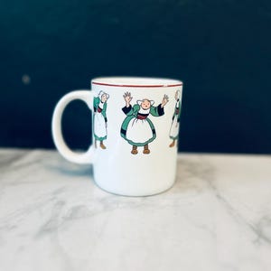 Bécassine 90s kubek francuski kreskówka bretońska gospodyni domowa