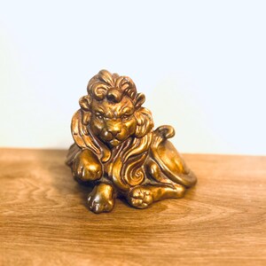 Kay finch style California pottery golden lion 5” tall figurine MCm