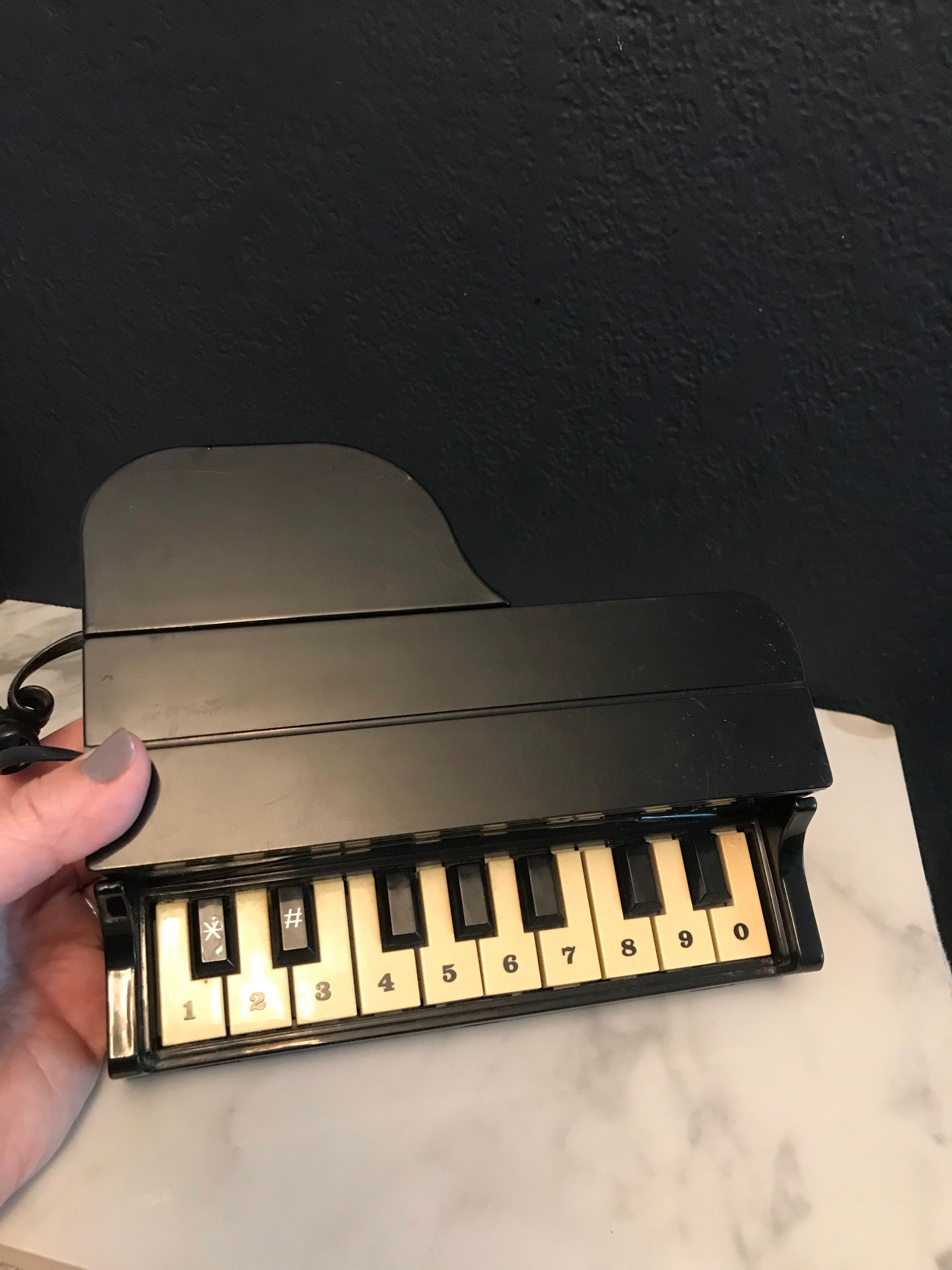 Grand Piano Telephone Columbia Vintage 80s Model Pn 10 Etsy