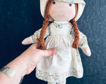 holly hobbie doll knickerbocker heather 15” length original 70s