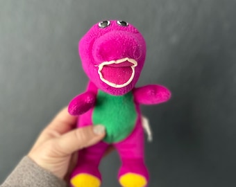 Barney The Purple Dinosaur 7 in Stuffed Animal Plush 1990s
