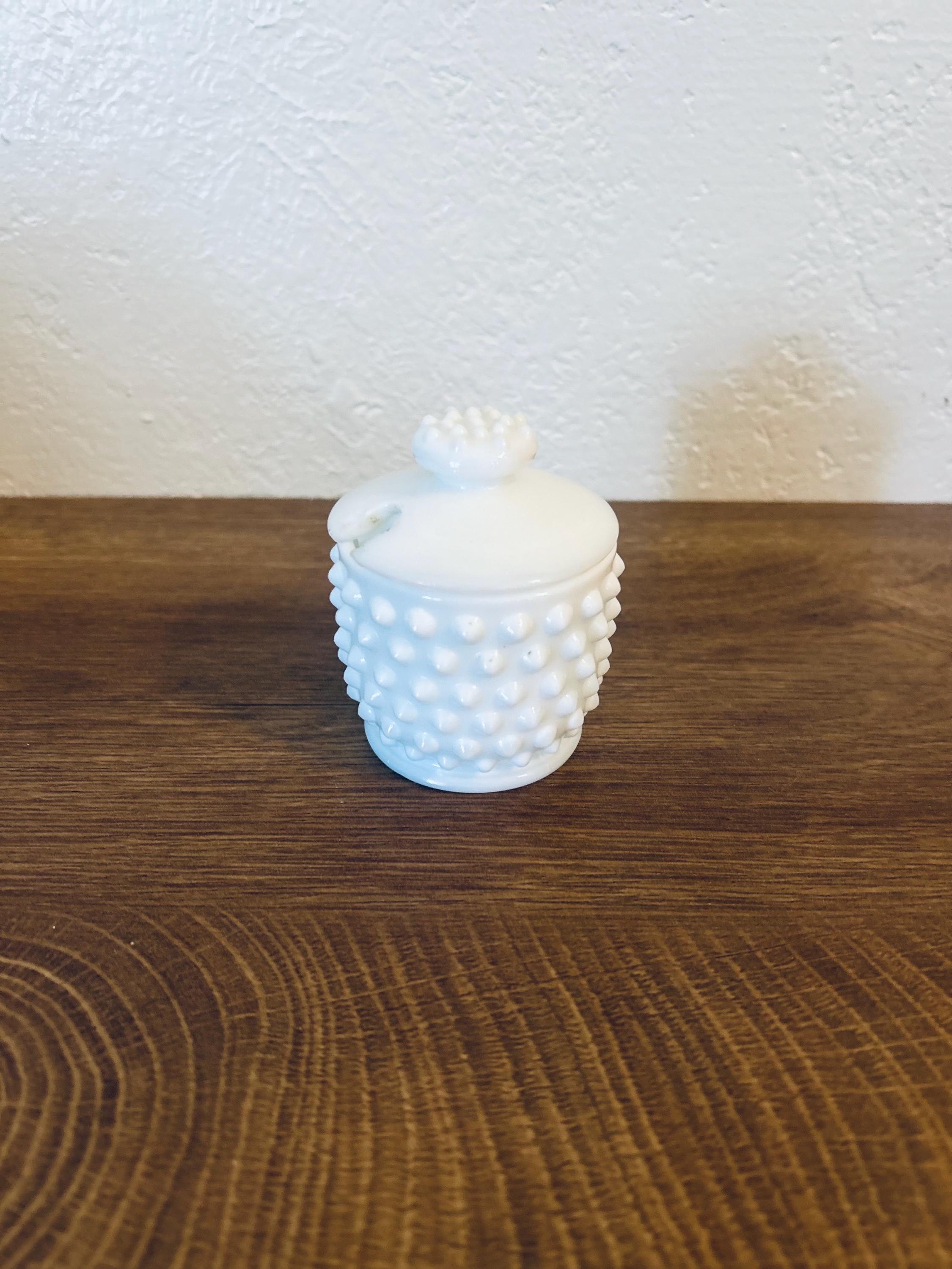 フェントン Fenton ドットパターン キャンディジャー Fenton Blue