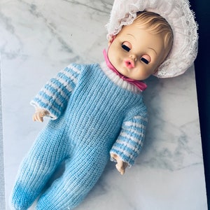 Horseman Baby Doll Vintage Drink Wet Vinyl Molded Hair Sleepy Eyes 12 1/2”