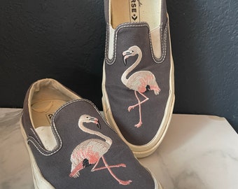 Flamingo Converse - Etsy